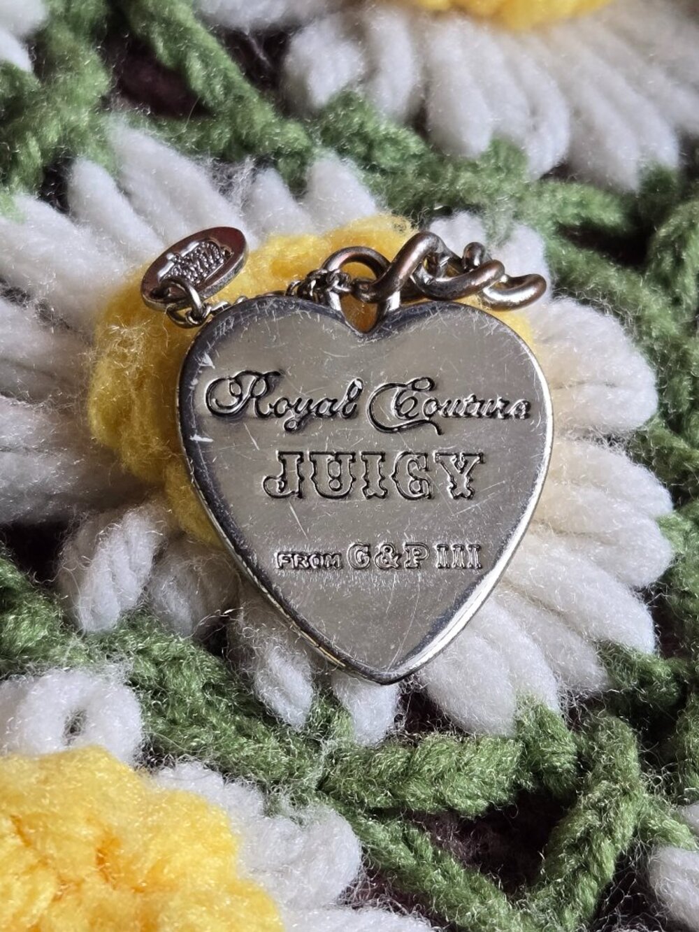 Juicy Couture "Royal Couture" Heart Replacement Zipper Pull